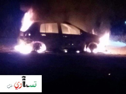  مقتل عز الدين محاميد من معاوية باطلاق نار في بلدة جت المثلث واشعال النيران بسيارته